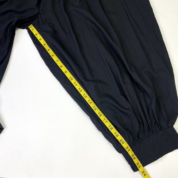 Anthropologie Vega Lounge Jumpsuit size S Black Harem Wide Leg - Picture 12 of 13